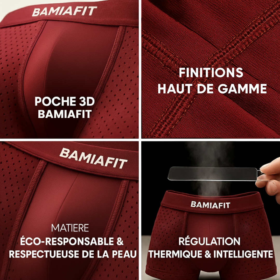 Boxer hyper respirant en fibre de bamboo| BamiaFit 2.0